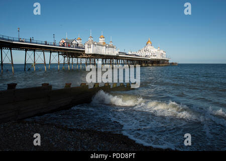 Eastbourne Pier, on the south coast of England in the county of East Sussex. Stock Photo