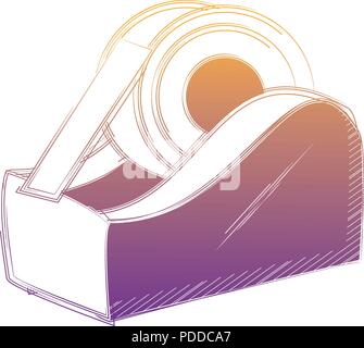 Clip Art: Tape Dispenser Purple I