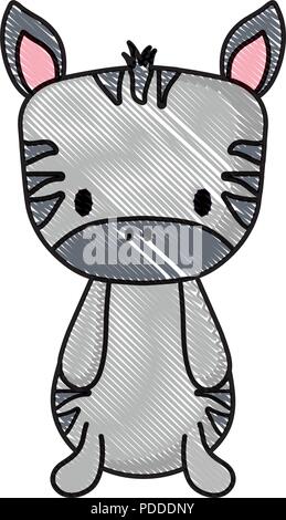 cute zebra icon over white background, vector illustration Stock Vector ...