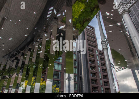 GasHolder Park, King’s Cross, London, England, United Kingdom, Europe 2016 Stock Photo