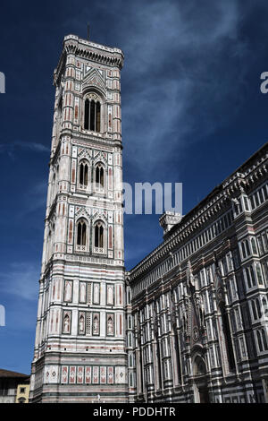 giotto's campanile;piazza del duomo;florence;italy Stock Photo