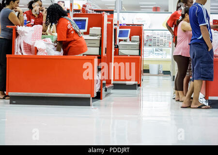 Miami Florida,Shops at Midtown,Target Big-Box Discount Store,Black Blacks African Africans,Hispanic Latin Latino ethnic immigrant immigrants minority, Stock Photo