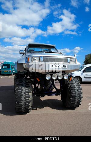 Monster truck from Skegness Stadium Raceway,Lincolnshire,England,UK Stock Photo