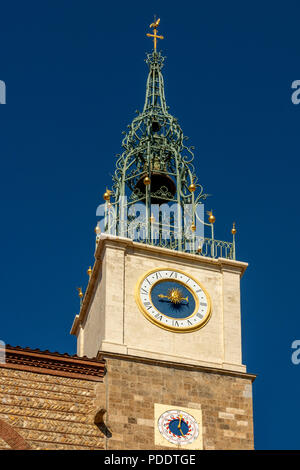 Cathedral Saint Jean Baptiste of Perpignan, Pyrénées-Orientales, Occitanie, France Stock Photo