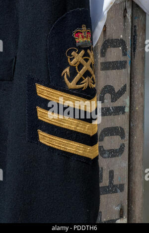 royal navy petty officer arm bade with three good conduct stripes. Stock Photo