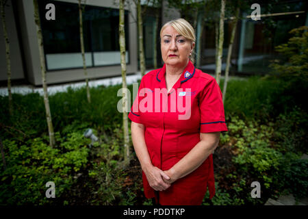 Sister Joann McCullagh at Omagh Hospital, who is a nurse that treated victims of the Omagh bombing at the Tyrone County Hospital in 1998. The sister has recalled that day as the &quot;darkest&quot; of her life. Stock Photo
