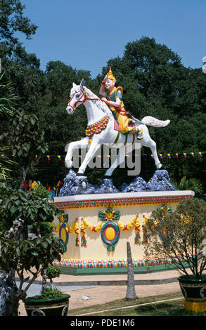 Statue of horseman, Cao Dai Holy See, Long Hoa, in Tay Minh near Ho Chi Minh City in Vietnam