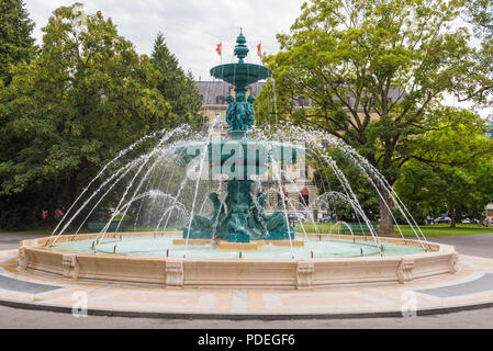 Fountain in Jardin Anglais, Geneva, Switzerland Stock Photo - Alamy