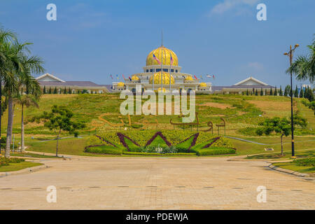 Kuala Lumpur, Malaysia - August 16, 2013: View of the New Royal Palace Istana Negara (national palace) Stock Photo