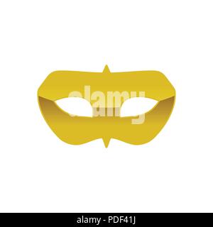 Carnival Golden Mask Vector Symbol Graphic Logo Design Template Stock Vector