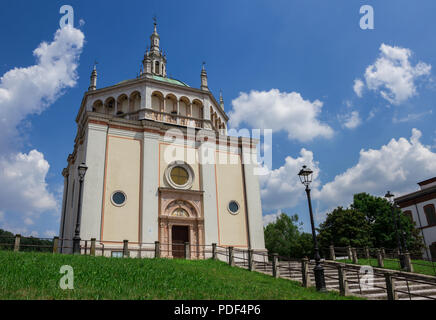 Church of Crespi d'Adda, Capriate San Gervasio, Bergamo, Lombardy / Italy - June 15 2018: Stock Photo