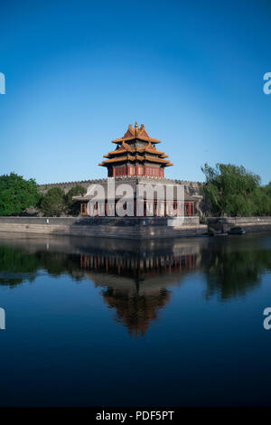 Beijing Forbidden City turret Stock Photo