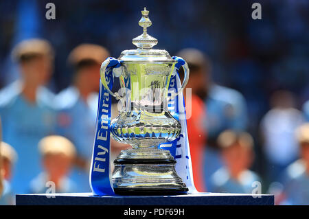 General view of the FA Cup trophy Stock Photo