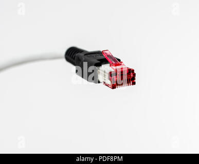 Network LAN Cable Stock Photo