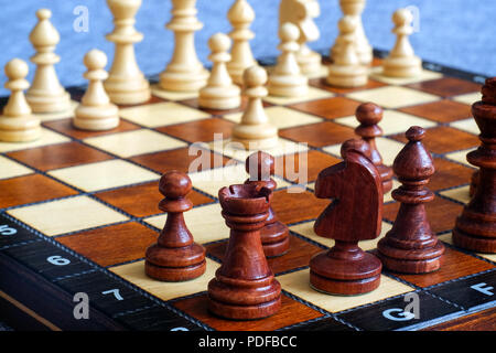 Chess board in the foreground to use for wallpaper Stock Photo - Alamy