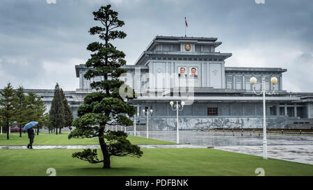 Kumsusan Palace of the Sun, mausoleum of Kim Il Sung and Kim Jung Il, Pyongyang, North Korea Stock Photo