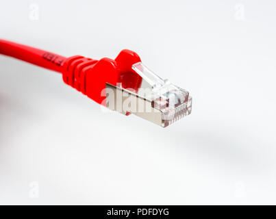 Network LAN Cable Stock Photo