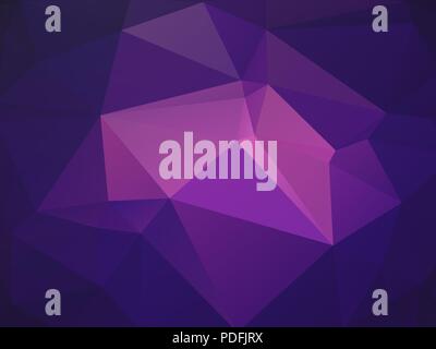 purple mosaic triangle background Stock Vector