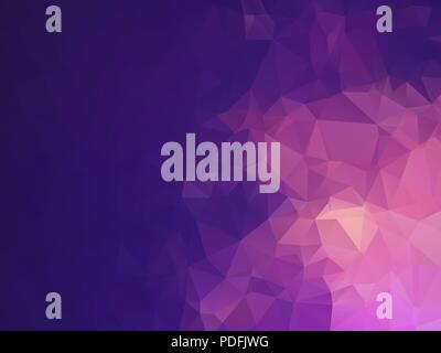 purple mosaic triangle pattern Stock Vector