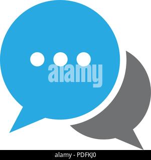 Speech bubble icon Logo template vector illustration Stock Vector
