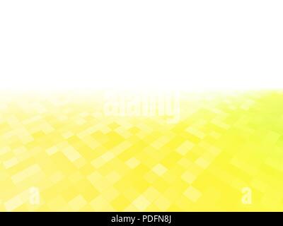 perspective abstract yellow tile pattern Stock Vector