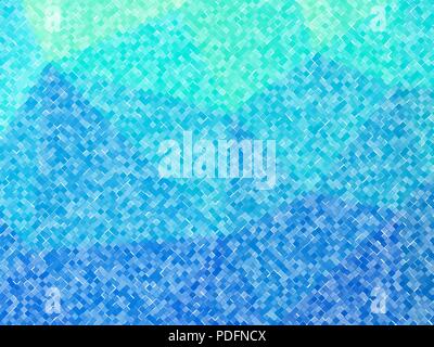 abstract blue squares tiled background Stock Vector