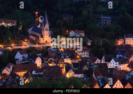 Old town and church to our beloved woman, unsere liebe Frau, Kulmbach, Upper Franconia, Bavaria, Germany Stock Photo