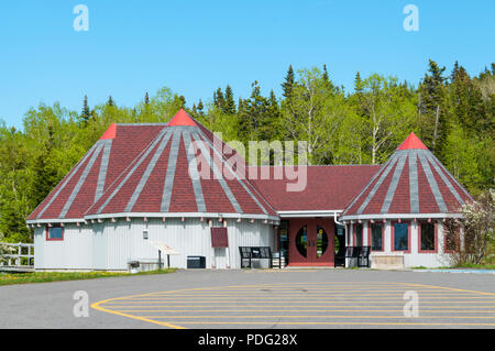 The Beothuk Interpretation Centre Provincial Historic Site at Boyd's Cove, Newfoundland. Stock Photo