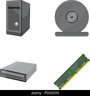 System unit, memory card and other equipment. Personal computer set ...