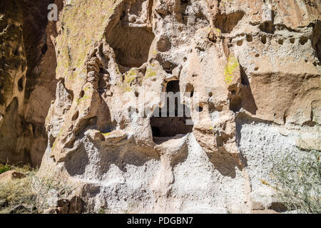The Canyons in Bandelier National Monument, New Mexico Stock Photo