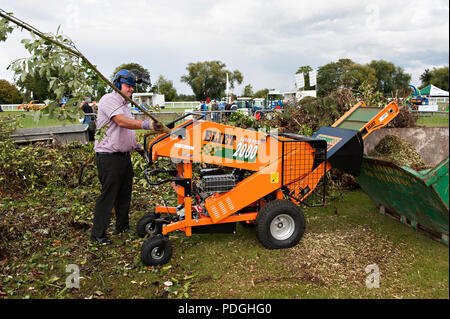 Annual Conference and outdoor exhibition for groundsmen and park managers held at the Royal Windsor Racecourse in Windsor near London UK. Stock Photo