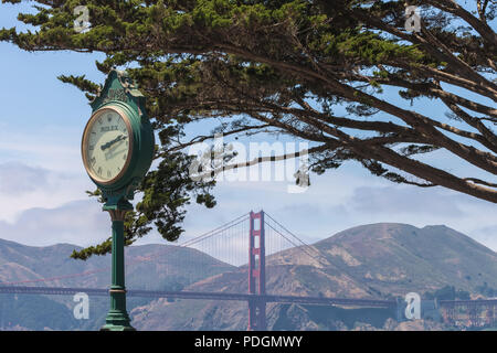 Rolex clock at the Yacht Club in Marina San Francisco California