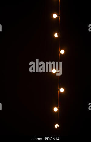 String of Light Bulbs Stock Photo
