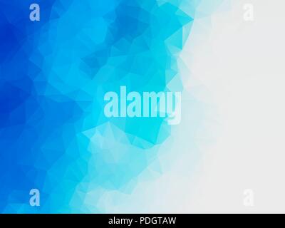 abstract blue water polygonal vector background Stock Vector
