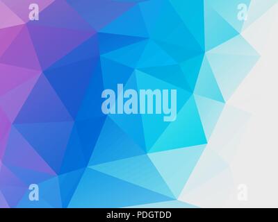 abstract blue purple low poly vector background Stock Vector