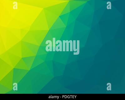 bio green polygonal vector background Stock Vector