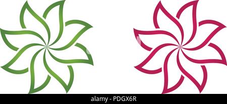 Beauty Vector flowers design logo Template icon Stock Vector