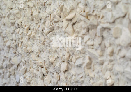 Pebble Plaster Wall Background Stock Photo