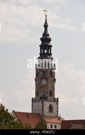 goerlitz saxony sachsen germany deutschland luftbild air view altstadt old town rathaus tuerme kirche photo matthias wehnert Stock Photo