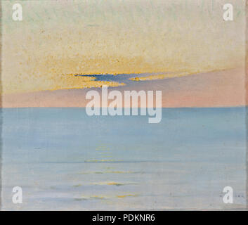 35 Sea in Sunset (August Hagborg) - Nationalmuseum - 23844 Stock Photo