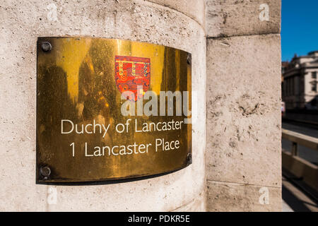Offices of the Duchy of Lancaster, 1 Lancaster Place, London, England, U.K. Stock Photo