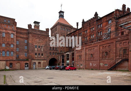 Dessau ehem Schultheiß-Brauerei Erbaut 1896-99 durch Karl Teichen stillgelegt 1994 teilweise neu genutzt Hofansicht nach Nordwesten Stock Photo