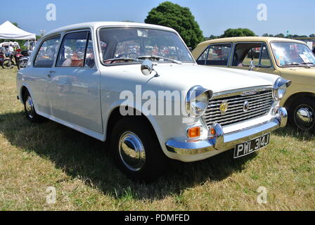 a Austin 1100 Mk2 parked up on display at Torbay Steam Fair, Churston, Devon, England, UK Stock Photo