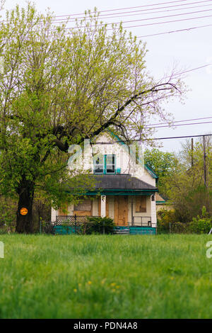 Abandoned house in Detroit, Michigan Stock Photo