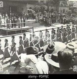 A photograph of Australian Army soldiers marching along Macquarie ...