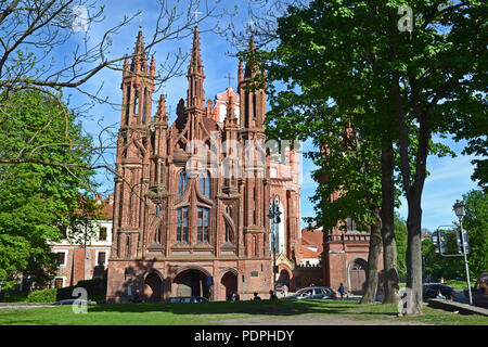 St Annes Church in Vilnius Stock Photo