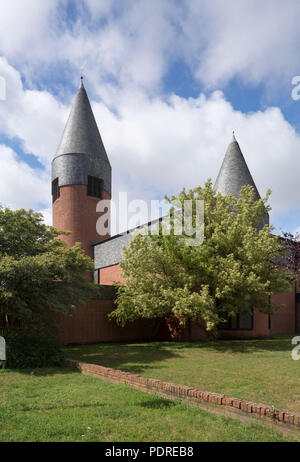 1964 von Gottfried Böhm erbaut, Südostansicht Stock Photo