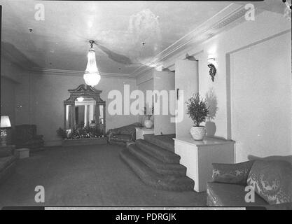 135 SLNSW 13242 The entrance foyer 2UWs new radio theatre State Office Block Stock Photo