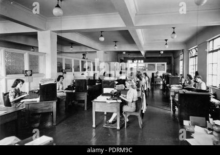 108 Queensland State Archives 2714 Staff members in the Public Curators Office Brisbane December 1946 Stock Photo
