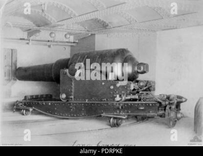 126 RML 10 inch 18 ton gun Georges Head 1891 AWM P00991.021 Stock Photo